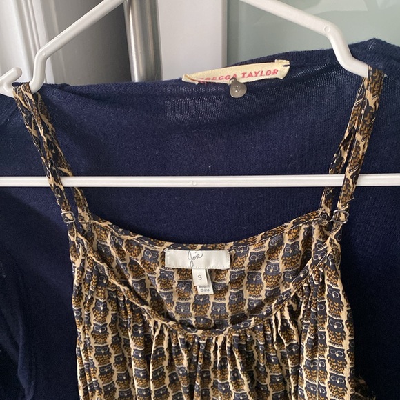 JOIE 100% silk tiered tank S - Picture 4 of 6